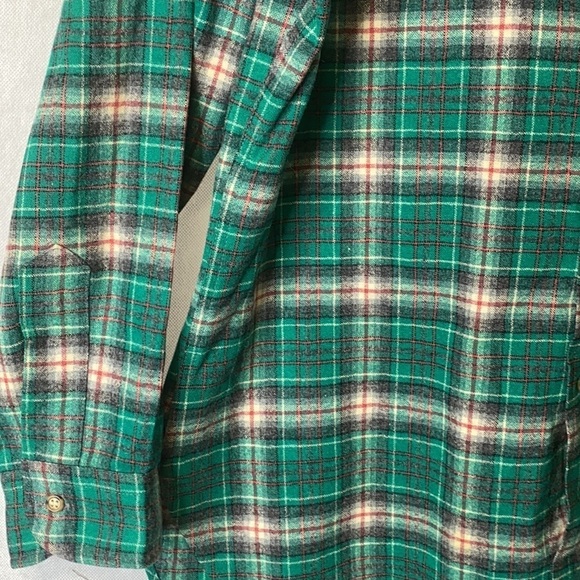 Pendleton 100% Wool Long Sleeve Button Down Vintage Shirt - Picture 6 of 13